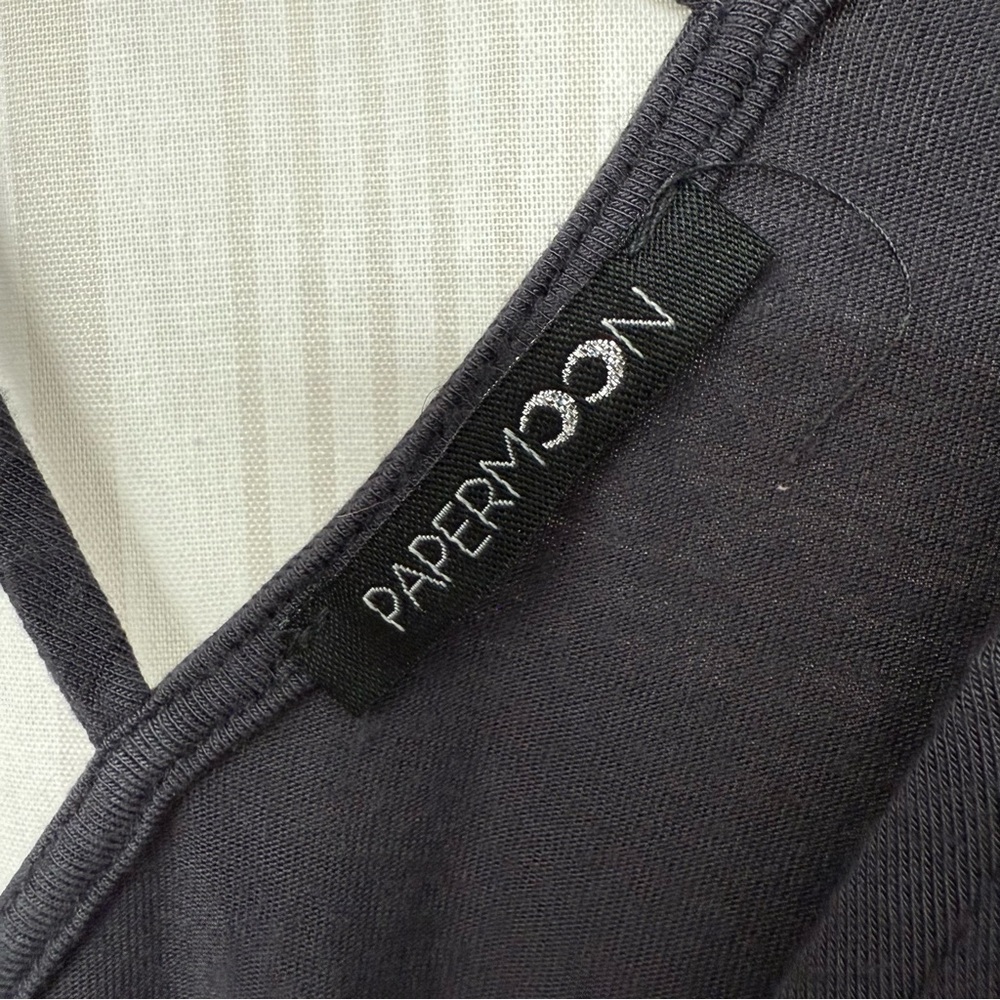 Papermoon🌙 Ampton Rivet Back Detail Knit Top Dark Slate Blue - Picture 3 of 5